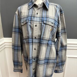 Carhartt medium loose fit flannel Button Down shirt